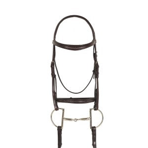 Ovation Breed Fancy Stitched Raised Padded Bridle - Quarter Horse