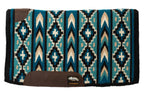 Weaver Synergy Blanket-Top Wool Felt Saddle Pad in Brown, Turquoise, Black, Purple Southwestern Patterns