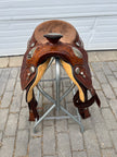 Used TexTan Hereford Brand 16” Western Show Saddle