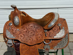 Used Kathy's 16" Western Show Saddle with Matching Headstall