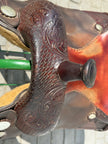 Used Circle Y Pat Earnheart 17” Western Cutter Saddle