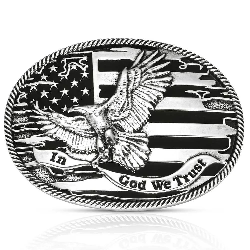 Montana Silversmiths Forged in Freedom Attitude Buckle