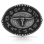 Montana Silversmiths Branded Legacy Longhorn Attitude Buckle
