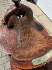 Used Tex Tan Hereford Brand 15.5” Western Saddle