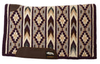 Weaver Synergy Blanket-Top Wool Felt Saddle Pad in Brown, Turquoise, Black, Purple Southwestern Patterns