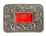 Blazin Roxx Red Turquoise Stone Belt Buckle