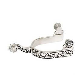Weaver Ladies' Spurs with Engraving and Black Paint