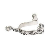 Weaver Ladies' Spurs with Engraving and Black Paint
