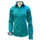 Ladies RHC Concealed Zipper w/Button Placket Western Show Shirt