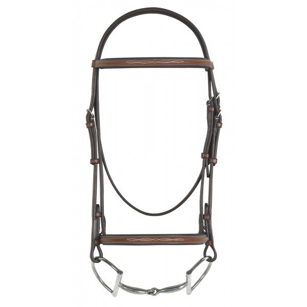 Rodrigo Pessoa® Fancy Raised Padded Bridle w/ Raised Fancy Stitch Lace Reins