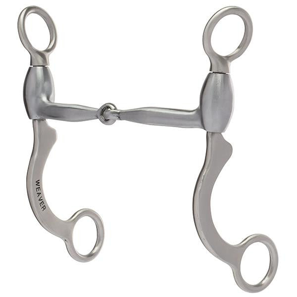 Weaver 5" Short Shank Sweet Iron Snaffle Mouth with Copper Inlay Bit