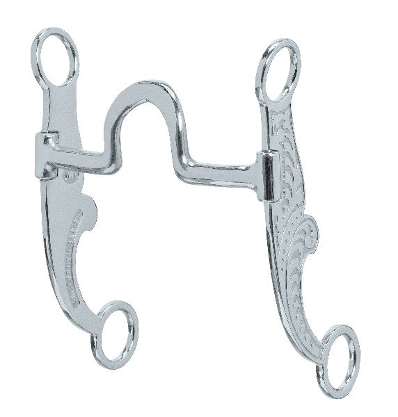 Weaver Jeremiah Watt Sweet Iron High Port Mouth Bit - Floral