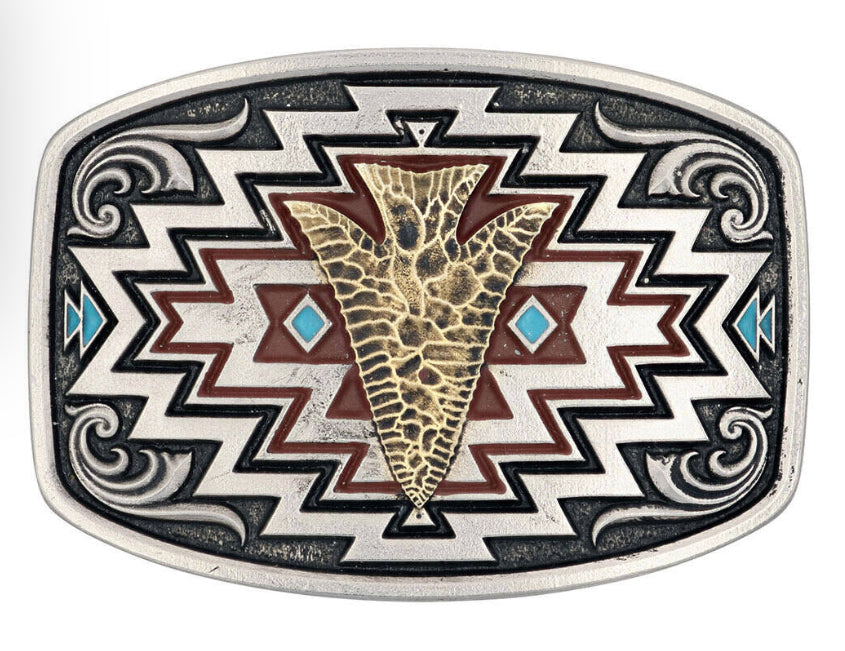 Montana Silversmiths Radiating Center of it All Arrow Belt Buckle