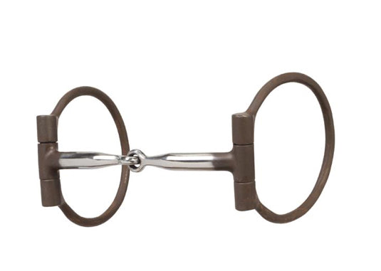 Weaver All Purpose Offset Dee Bit with 5" Sweet Iron Snaffle Mouth with Copper Inlay