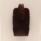 3D Belt Co. XXL Chocolate Caiman Print Cell Phone Case