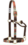 Weaver Leather Nylon Pattern Adjustable Horse Halter