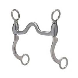 Weaver Pro Series 5" Short Shank Horse Bit, Sweet Iron Medium  Port Mouth with Copper Inlay
