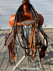 Used High Horse Pasadena 16” Western Show Saddle with Headstall
