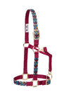 Weaver Leather Nylon Pattern Adjustable Horse Halter