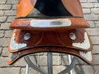Used High Horse Pasadena 16” Western Show Saddle with Headstall