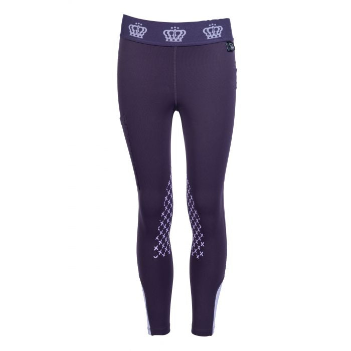 Kids HKM Lola Silicone Knee Patch Riding Leggings
