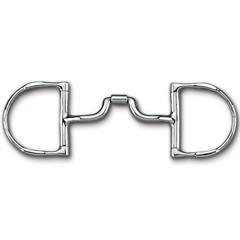Myler Dee with Hooks with Stainless Steel Low Ported Barrel Narrow MB 43LP