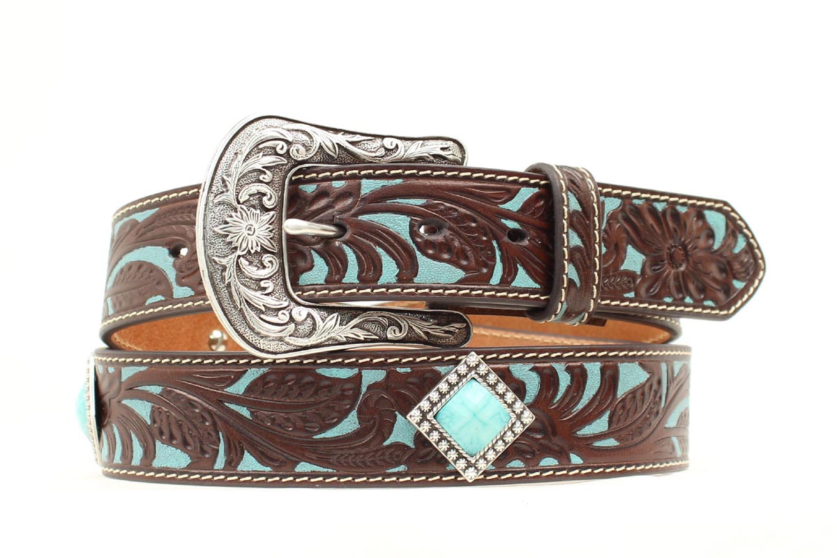 Girl’s Ariat Flower Overlay Belt