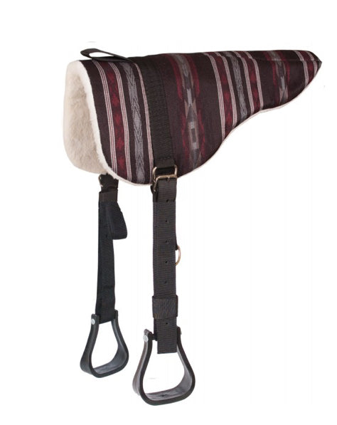 Mustang Mesa Herculon Bareback Pad with Stirrups