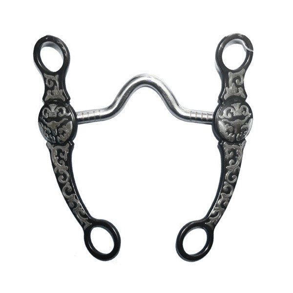 Metalab Cowboy Collection Medium Ported Bit - Longhorn Design
