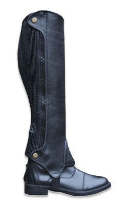 Demi-chaps Cuir Noir Huntley Equestrian - Petite Taille - Neuves