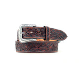 Nocona Hand Tooled Acorn Leaf Belt