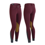 Ladies Tredstep Solo Hunter Pro Front Zip Kneepatch Breeches