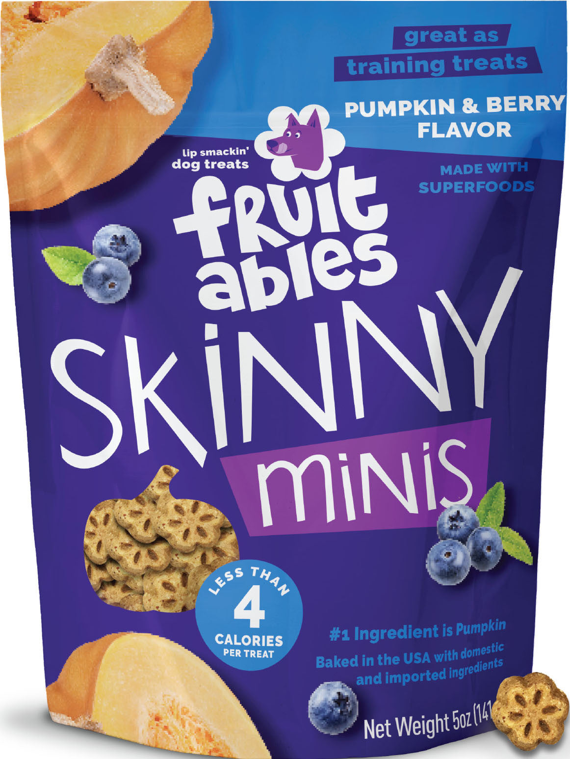 Fruitables Skinny Minis Grain Free Soft Chew Dog Treat