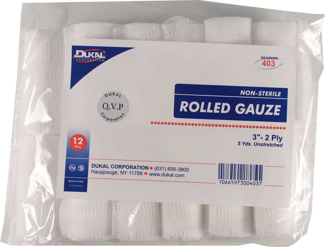 Dukal Non-Sterile Rolled Gauze