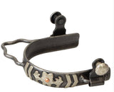 Weaver Barrel Spurs with Chevron/ Floral Design