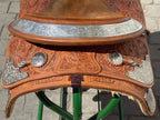 Used Kathy's 16" Western Show Saddle with Matching Headstall