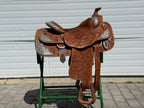 Used Kathy's 16" Western Show Saddle with Matching Headstall