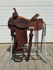 Used Martin Saddlery Greenville, TX Drop Rig Barrel Racer 14.5" Western Saddle