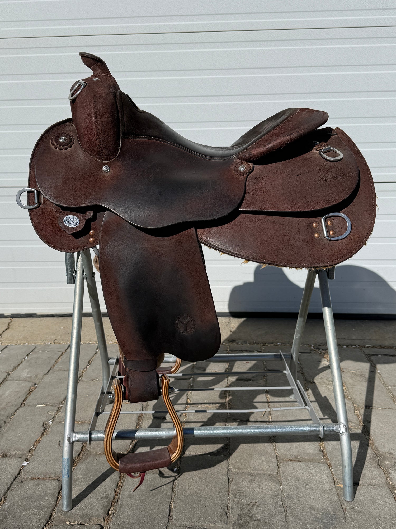 Used Circle Y Roughout 16" Western Trainer Saddle
