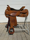 Used Reinsman Saddlery Western Roughout Trainer Saddle