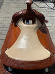 Used B&C Handcrafted 16.5” Western Reiner Saddle