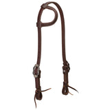 Weaver Working Tack Headstalls with Buffed Brown Floral Buckles