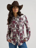 Women's Wrangler Bold Bucking Cowboy Sierra Snap Shirt