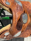 Used Kathy's 16" Western Show Saddle with Matching Headstall