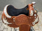 Used Billy Royal 17” #1620 Western Show Saddle w/ Matching Headstall & Breast Collar