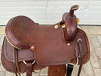 Used Billy Cook, Greenville TX, 17” Western Ranch Saddle