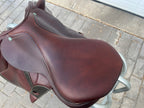 Used Crosby Monoflap 17.5” Covered Leather Event Saddle