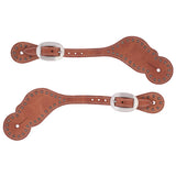 Weaver Harness Leather Spur Straps with Spots
