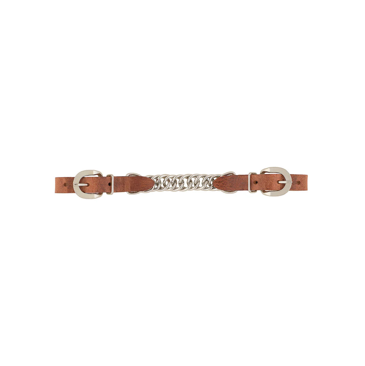 Weaver Harness Leather 4-1/2" Single Flat Link Chain Curb Strap