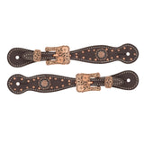 Weaver Western Outlaw Ladies Spur Straps, Havana